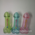 Wholesale creative 77ml penis shape glass bottle